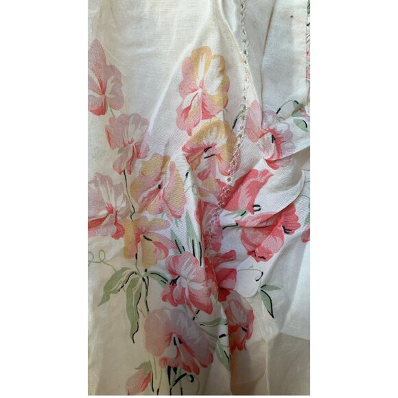 The Great The Fiddle Pleated Floral Printed Blouse Top S - Picture 8 of 10